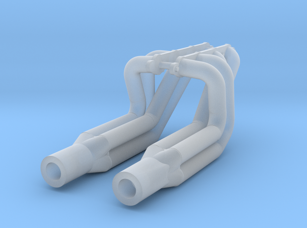 LS3 1/24 Headers long pipe in Tan Fine Detail Plastic