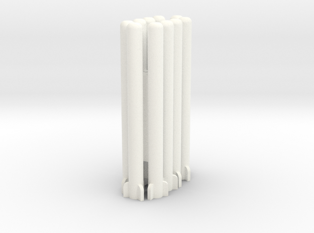 1:100 Pelican Stoner Missiles in White Processed Versatile Plastic