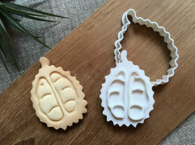 durian-cookiecutter in White Natural Versatile Plastic