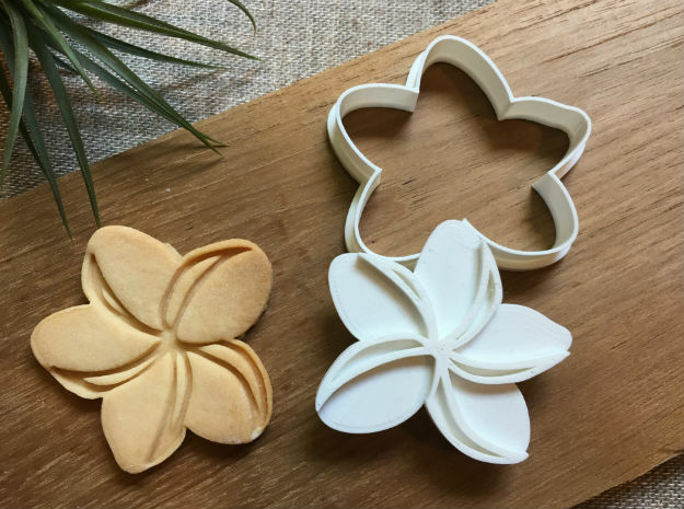 plumiria-cookiecutter in White Natural Versatile Plastic