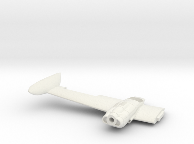 Cessna421A-144scale-05-RightWing in White Natural Versatile Plastic