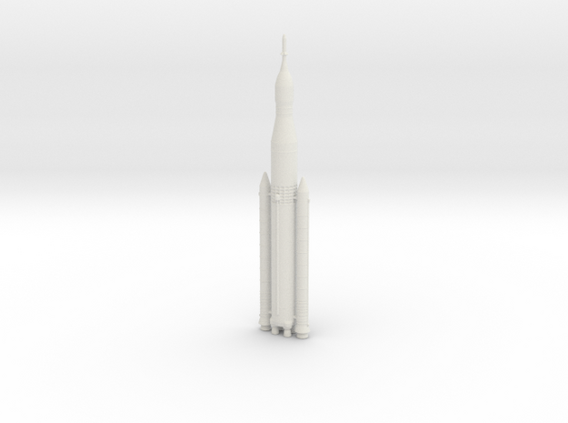 NASA SLS (Space Launch System) 1/500 in White Natural Versatile Plastic: 1:500