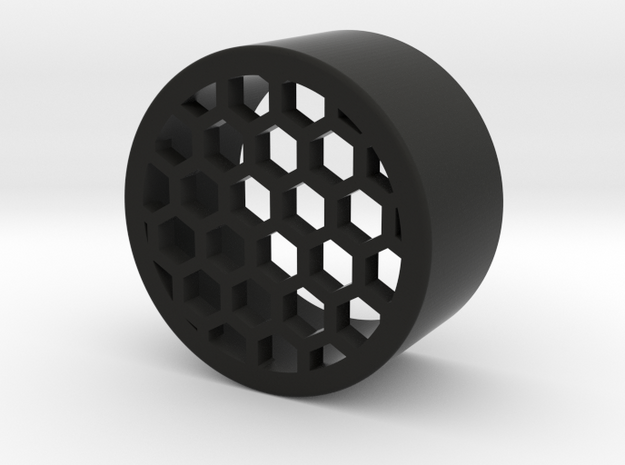 Honeycomb onepiece 32mm in Black Natural Versatile Plastic