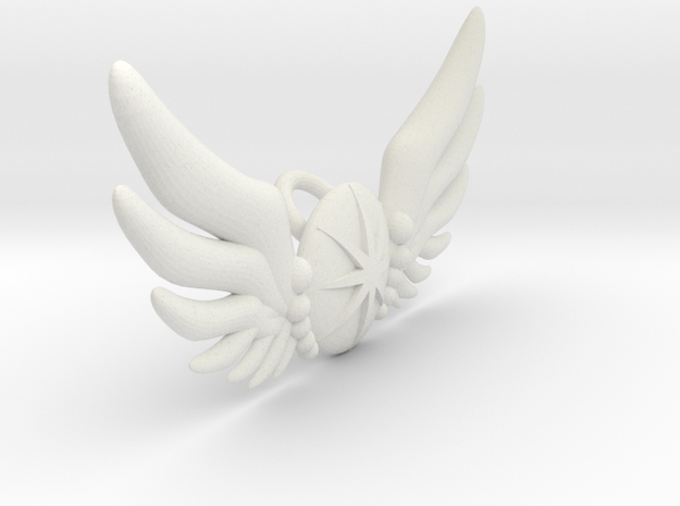 Star Wing Brooch for 42 cm doll in White Natural Versatile Plastic