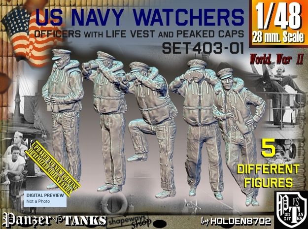 1/48 USN Watchers Set403-01 in Tan Fine Detail Plastic