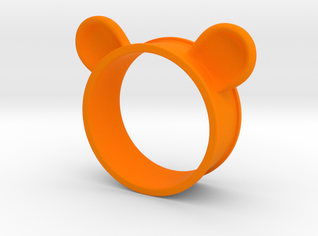 Bear Ears Napkin Holder in Orange Processed Versatile Plastic