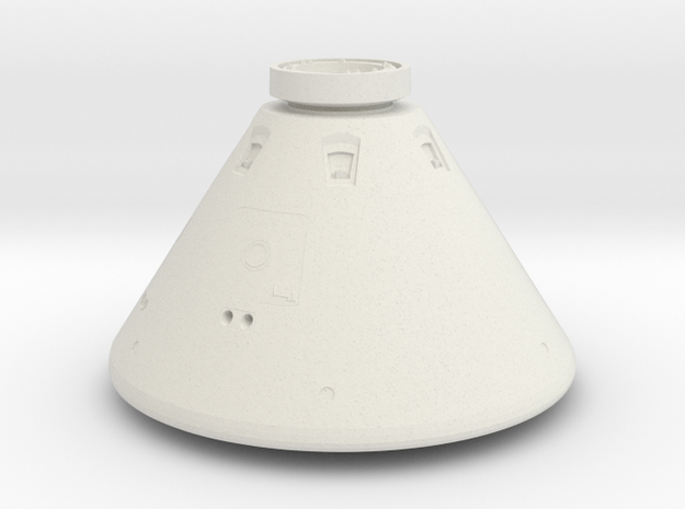 Orion Space Capsule in White Natural Versatile Plastic