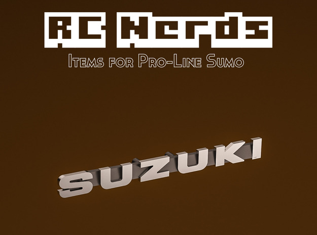 RCN119 Emblem for Suzuki Samurai PL in Tan Fine Detail Plastic