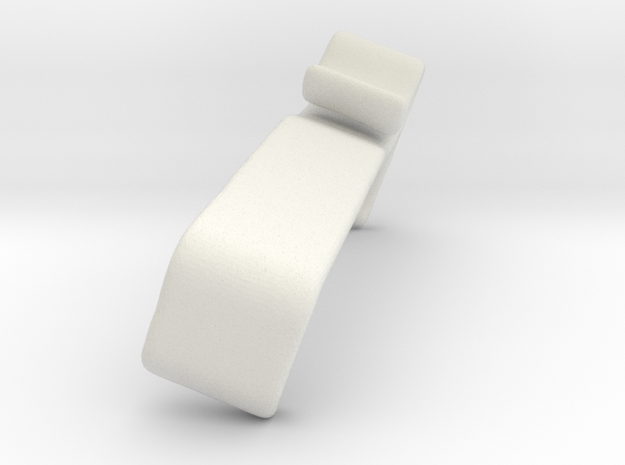 Blind Valance Clip 00131S in White Natural Versatile Plastic