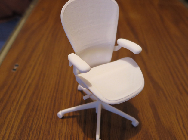 Aeron Chair 4.85" tall in White Natural Versatile Plastic