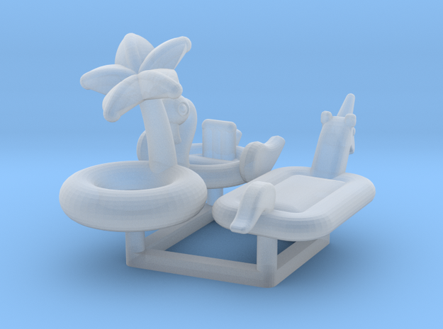 Pool Floats (3 types) N-Scale 1:160