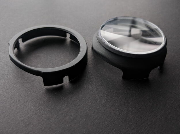 Adapter for Prescription Lenses for Mixed Reality  in White Natural Versatile Plastic: Medium