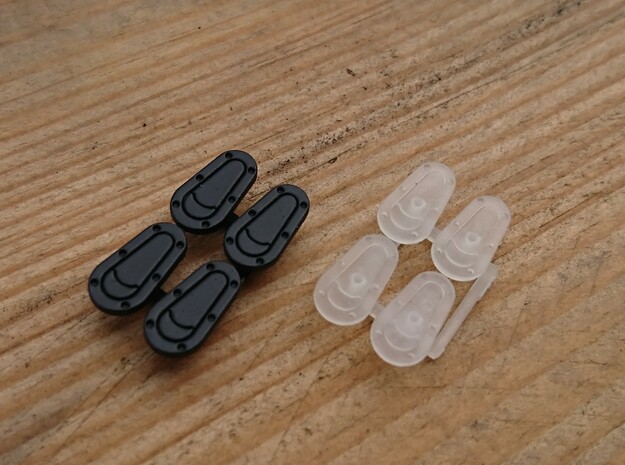 Aerocatch Hoodpins (8) 1/10 Scale in Smoothest Fine Detail Plastic