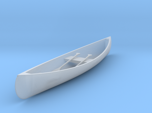 S Scale Canoe in Tan Fine Detail Plastic