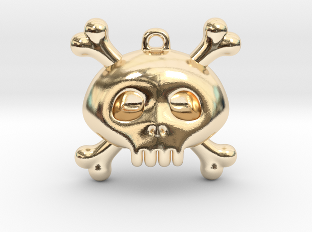 Pirate in 14k Gold Plated Brass: Extra Small