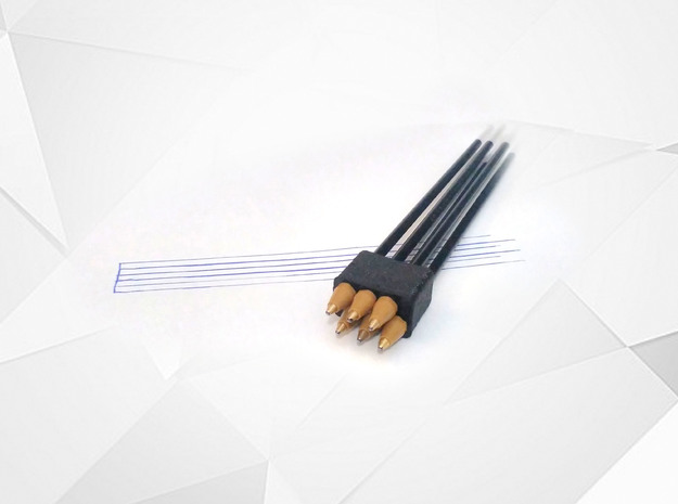 Music Line TAB pen in Black Natural Versatile Plastic: Medium