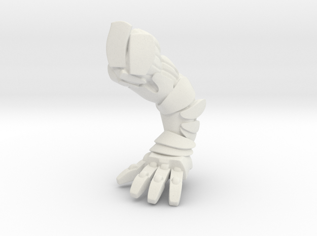 Titan Body Right Arm in White Natural Versatile Plastic