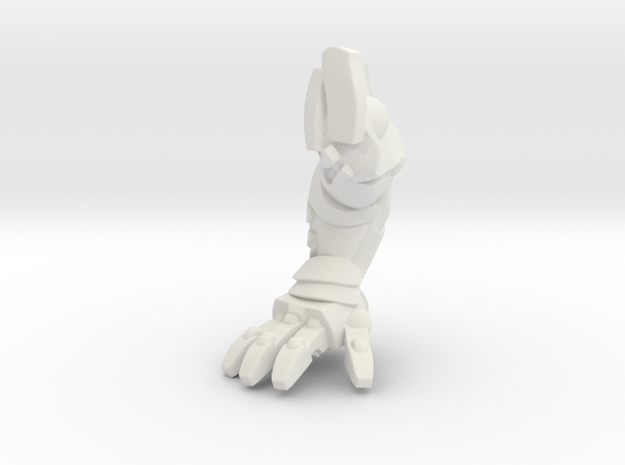 Titan Body Left Arm in White Natural Versatile Plastic