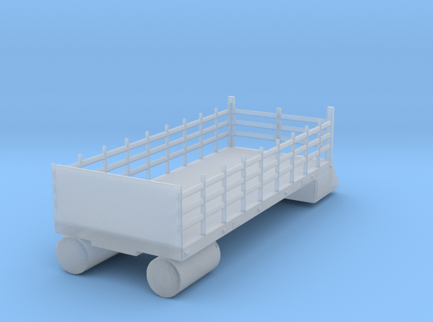 CSX, NS MOW Boom Truck Stake Bed (N) in Smoothest Fine Detail Plastic