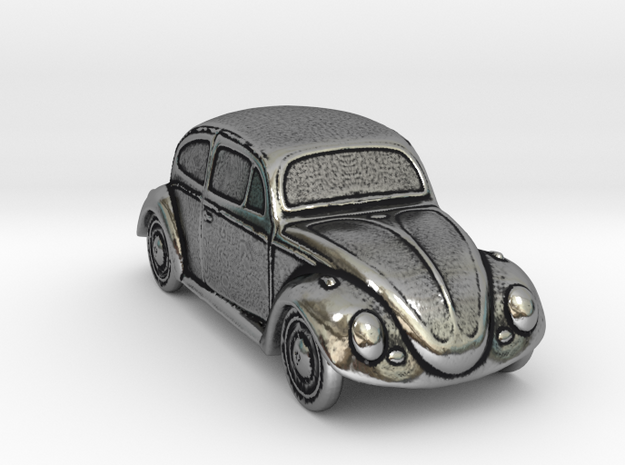 Silver Beetle in Antique Silver
