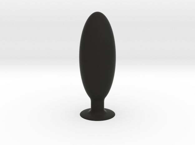 Anal-Vaginal Extreme Plug in Black Natural Versatile Plastic
