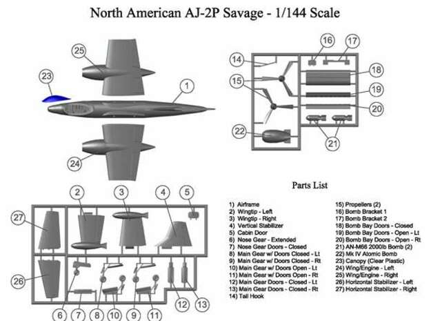 AJ-Savage-144scale-06-Canopy in Clear Ultra Fine Detail Plastic