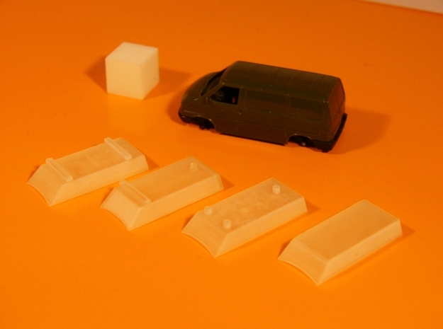 Dachaufsatz Hochdach Mix-Set für Roco VW T4 16erSe in Tan Fine Detail Plastic