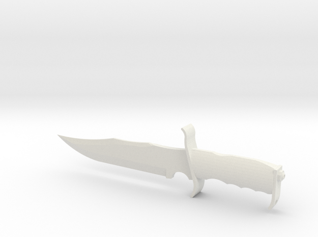 1/3rd Scale Linder 15 inch Knife in White Natural Versatile Plastic