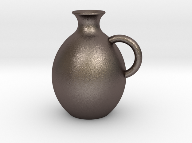 Decanter 0.5L in Polished Bronzed-Silver Steel