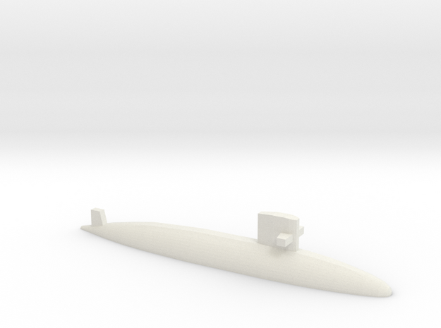 Uzushio-class submarine, 1/1800 in White Natural Versatile Plastic