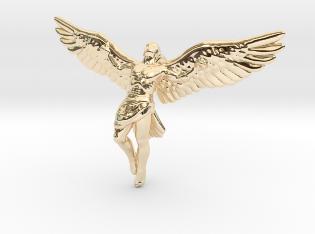 Icarus 5 cm / 2 inch in 14k Gold Plated Brass