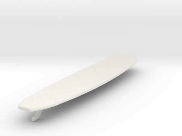 1 /10 Scale Longboard in White Natural Versatile Plastic