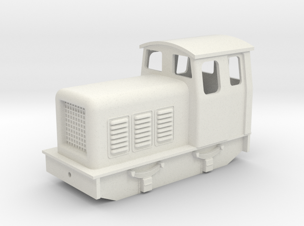 5.5 mm scale slightly chunky diesel loco  in White Natural Versatile Plastic