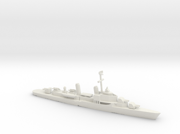 1/600 Scale USS Sumner 1950 in White Natural Versatile Plastic