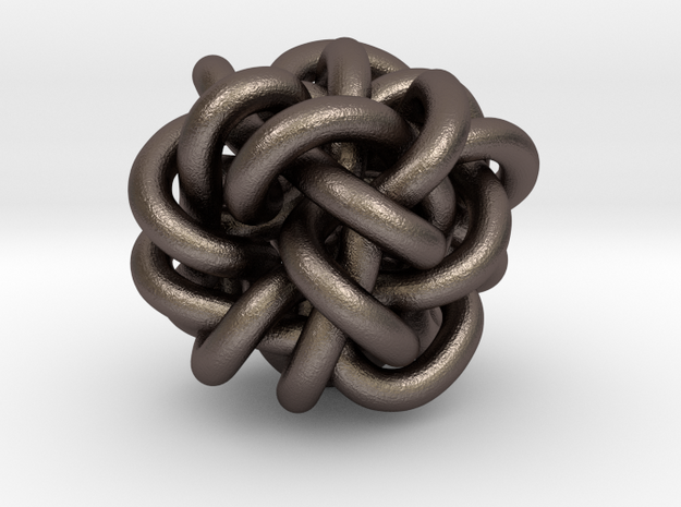 B&G Knot 04 in Polished Bronzed-Silver Steel