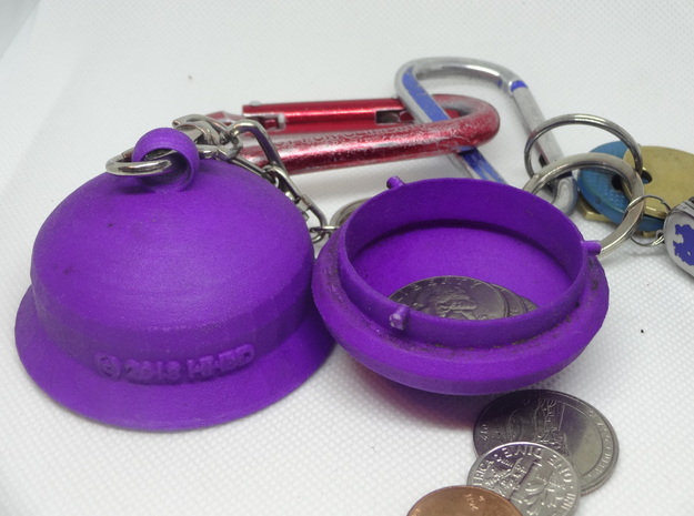 Secure and Easy Keyring Fob Pill Capsule - Small