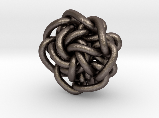B&G Knot 08 in Polished Bronzed-Silver Steel
