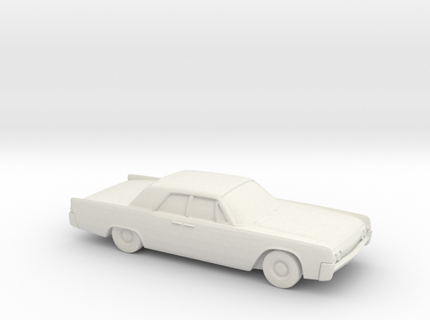 1/72 1962 Lincoln Continental Sedan in White Natural Versatile Plastic