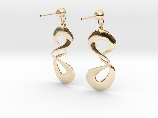 earring in 14k Gold Plated Brass