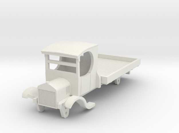 0-76-ford-lorry-1a in White Natural Versatile Plastic