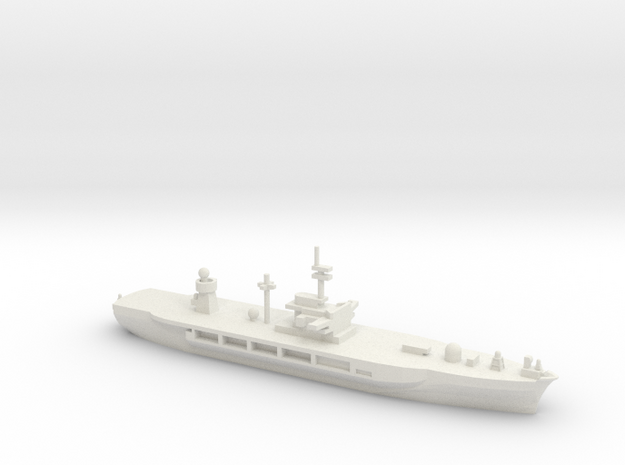 Blue Ridge-class command ship, 1/1800 in White Natural Versatile Plastic