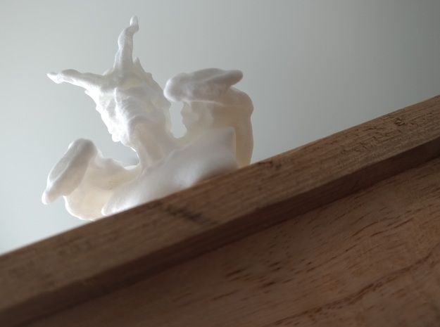 Demonic Bust in White Natural Versatile Plastic