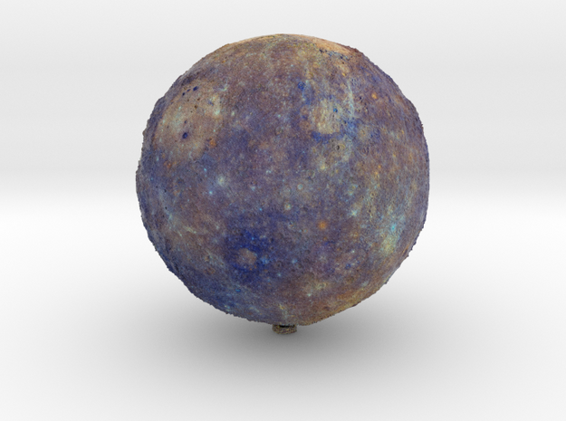 Mercury, Enhanced Color /12" Earth globe addon in Natural Full Color Sandstone