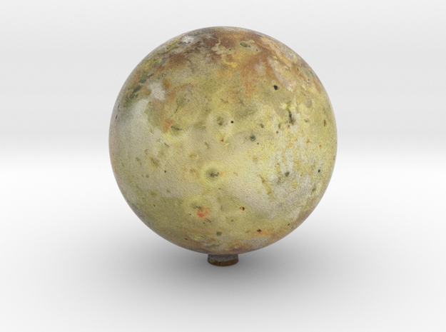 Io /12" Earth globe addon in Natural Full Color Sandstone
