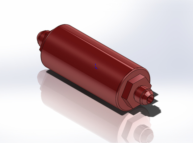 1/8 Scale Aeromotive Fuel Filter in Smoothest Fine Detail Plastic