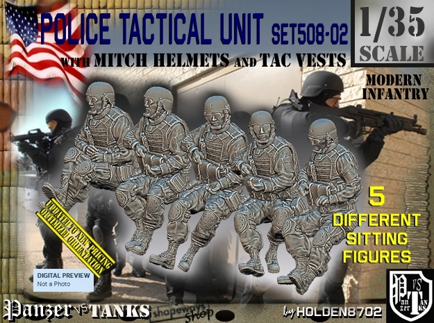 1/35 Mod-Unif Vest+Mitch Set 508-02 in Tan Fine Detail Plastic