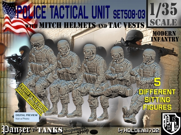 1/35 Mod-Unif Vest+Mitch Set 508-03 in Tan Fine Detail Plastic
