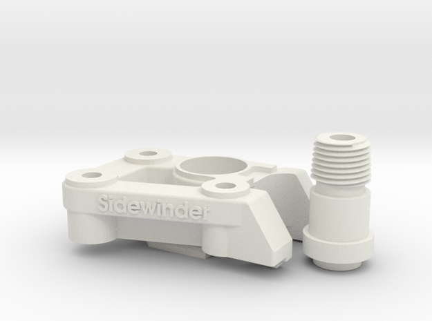 CR-10 Mount kit for the Nimble Sidewinder in White Natural Versatile Plastic
