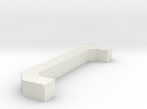 Motorway 3 Pillar custom scale in White Natural Versatile Plastic