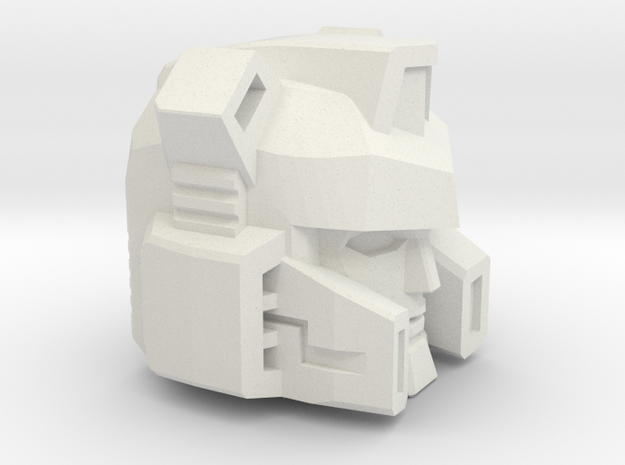 Master Builder Head Combiner Version in White Natural Versatile Plastic: Medium